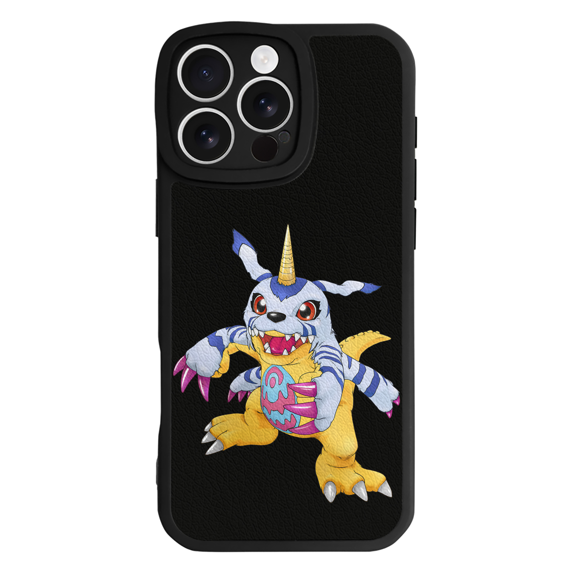 （画像用） Digimon デジタルモンスター/デジモン 【iPhone 16シリーズ対応】シリコンスマホケース（レザー調） 材質：シリコン